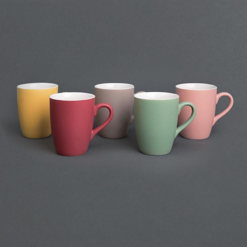  Olympia Mug pastel mat en porcelaine vert 320ml 