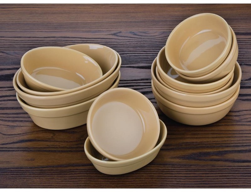  Olympia Plats &agrave; gratin ronds en gr&egrave;s 156mm 