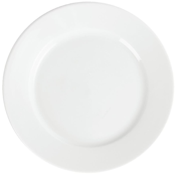  Olympia Assiettes &agrave; bord large blanches 202mm 