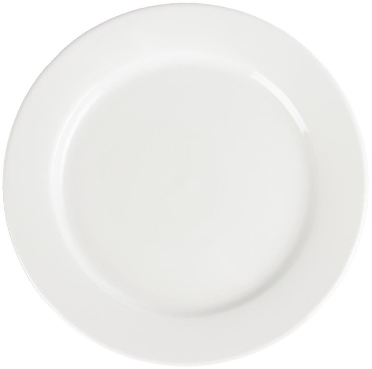  Olympia Assiettes &agrave; bord large blanches 280mm 