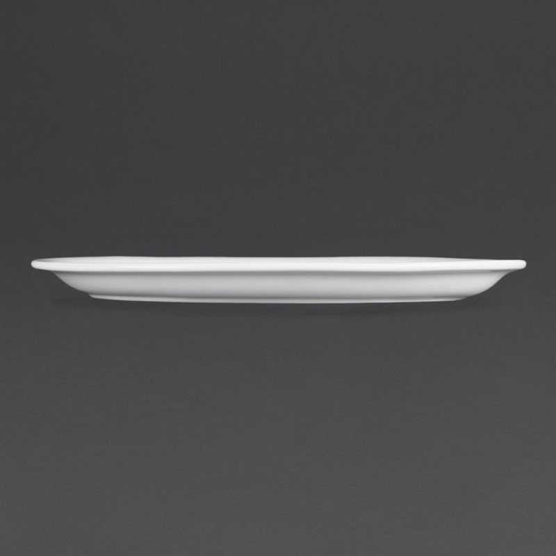  Olympia Assiettes ovales blanches 295mm 