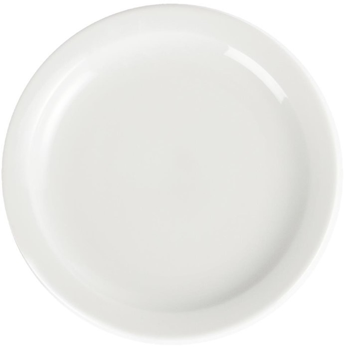  Olympia Assiettes &agrave; bord &eacute;troit blanches 202mm 