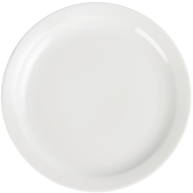  Olympia Assiettes &agrave; bord &eacute;troit blanches 250mm 