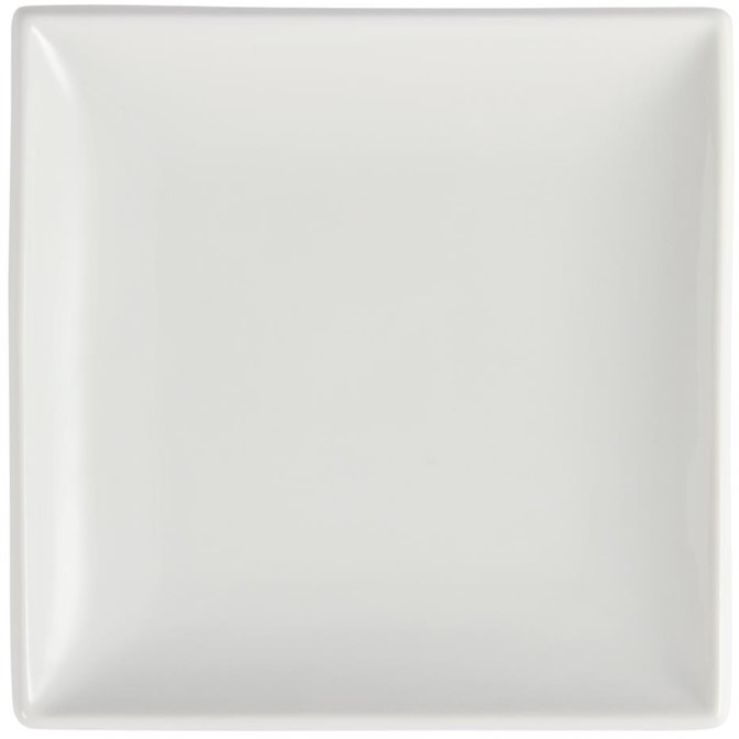  Olympia Assiettes carr&eacute;es blanches 140mm 