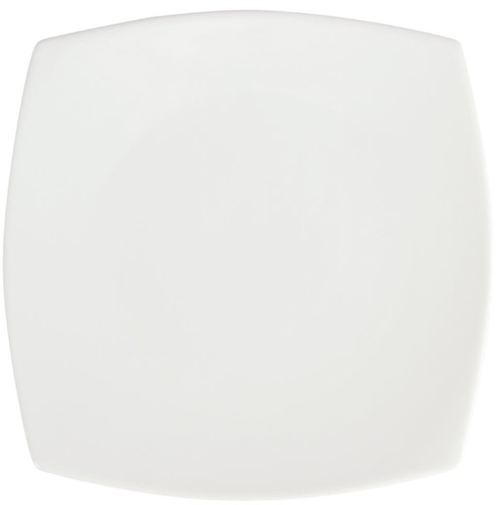  Olympia Assiettes carrées bords arrondis blanches 305mm 