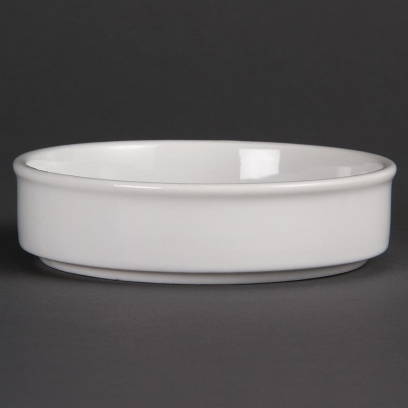  Olympia Plats empilables en porcelaine blanche 134mm 