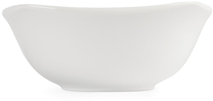  Olympia Bols carr&eacute;s &agrave; bords ondul&eacute;s blancs 220mm 