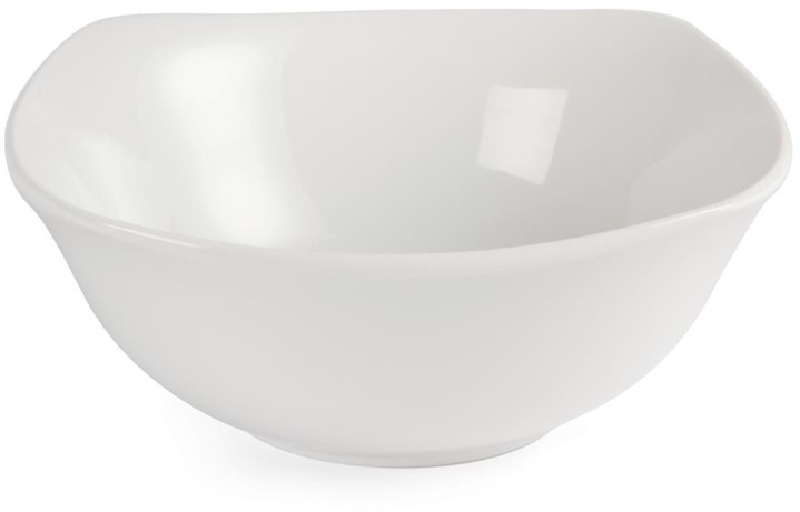  Olympia Bols carr&eacute;s &agrave; bords ondul&eacute;s blancs 220mm 