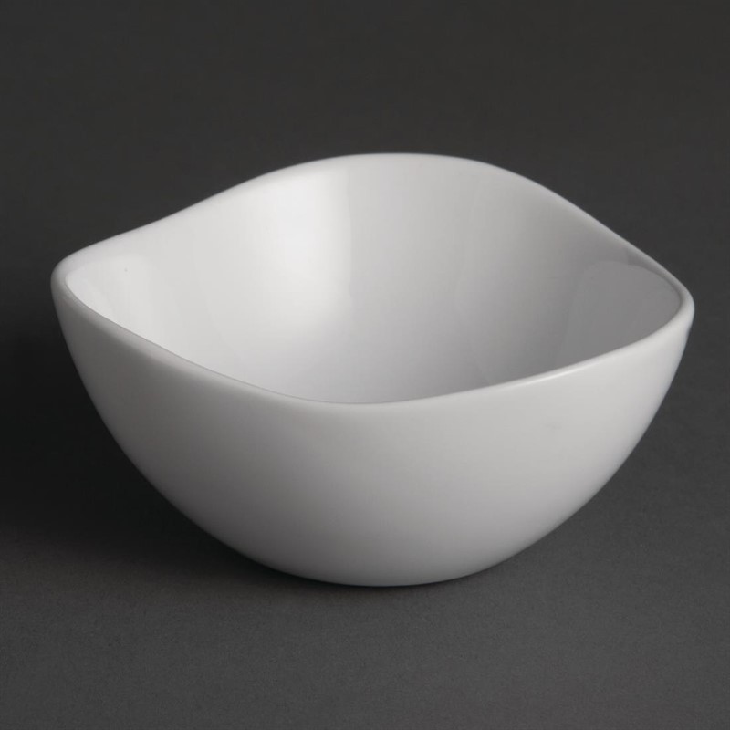  Olympia Bols forme ondul&eacute;e blancs 105mm 