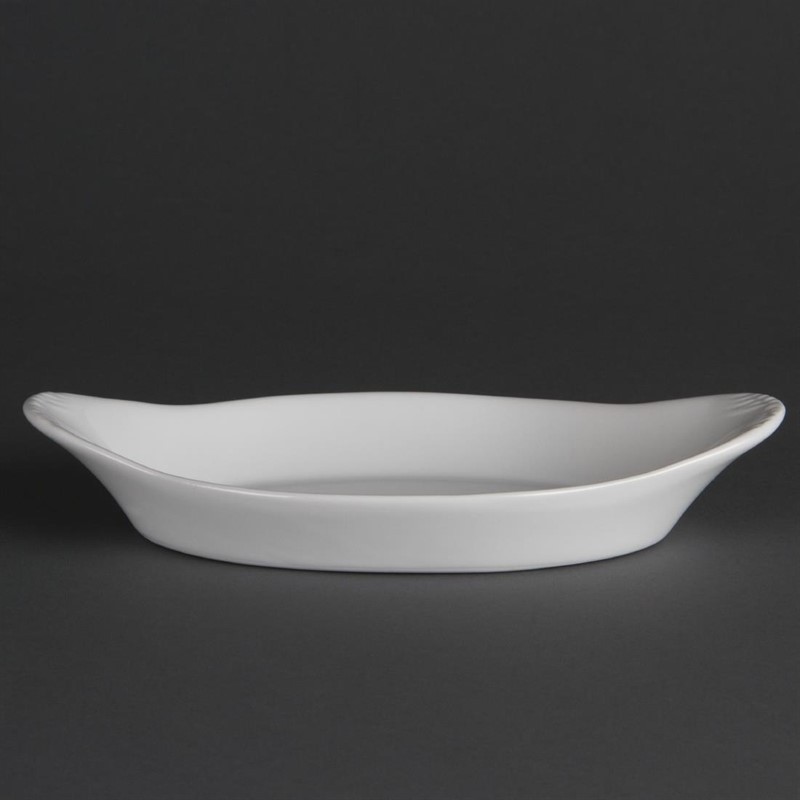  Olympia Plats ovales &agrave; oreilles blancs 230 x 130mm 