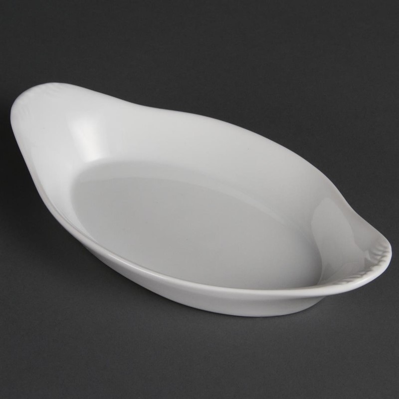 Olympia Plats ovales &agrave; oreilles blancs 230 x 130mm 