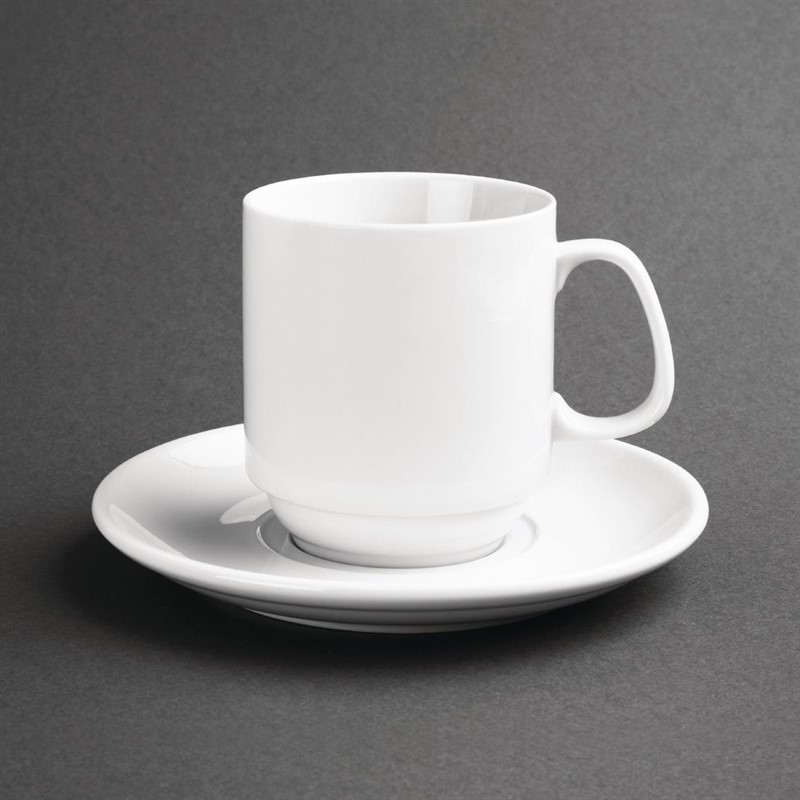  Olympia Tasses empilables blanches 284ml Olympia 