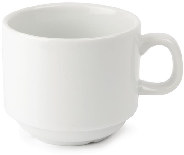  Olympia Tasse &agrave; th&eacute; empilable blanche whiteware 200ml 
