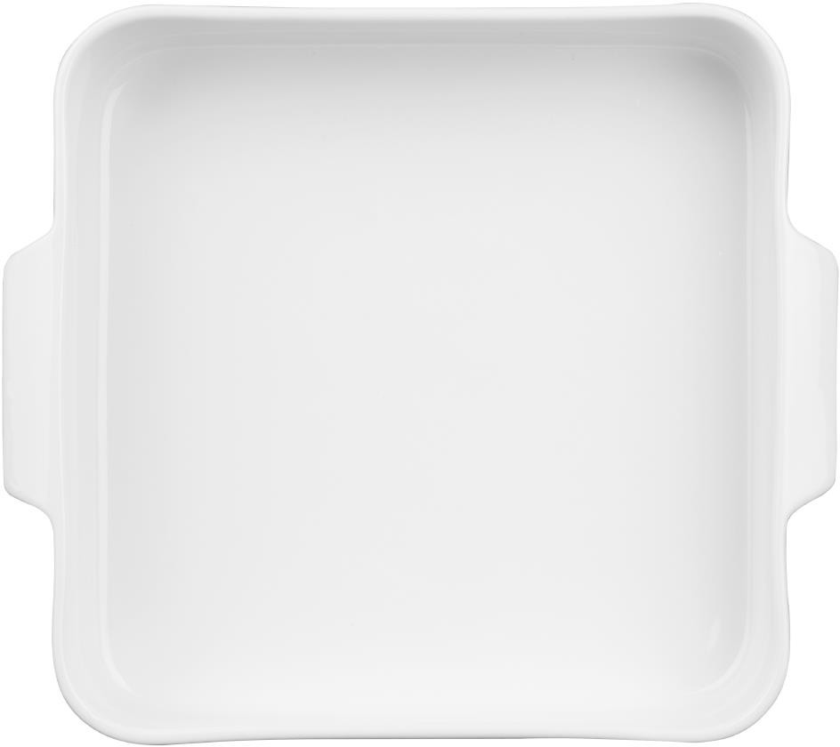  Olympia Plats &agrave; four carr&eacute;s avec poign&eacute;es Whiteware 260x225x50mm (lot de 2) 