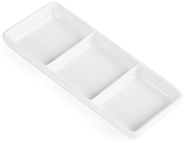  Olympia Plat &agrave; 3 compartiments blanc Olympia 