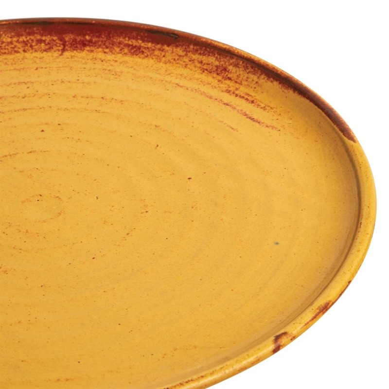  Olympia Assiettes plates terre de sienne Canvas 26,5 cm 