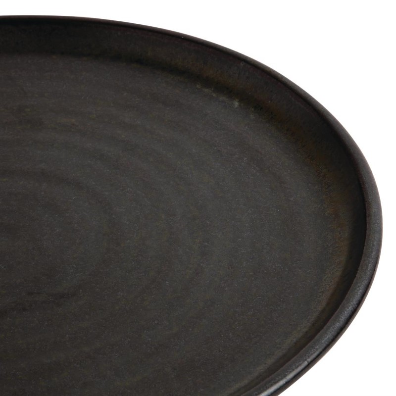  Olympia Assiettes plates noir mat  Canvas 26,5 cm 