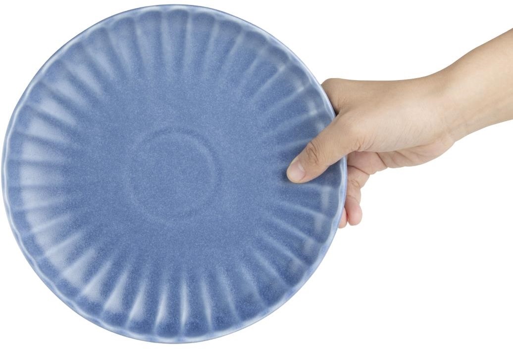  Olympia Assiettes plates Corallite bleues 205 mm (lot de 6) 
