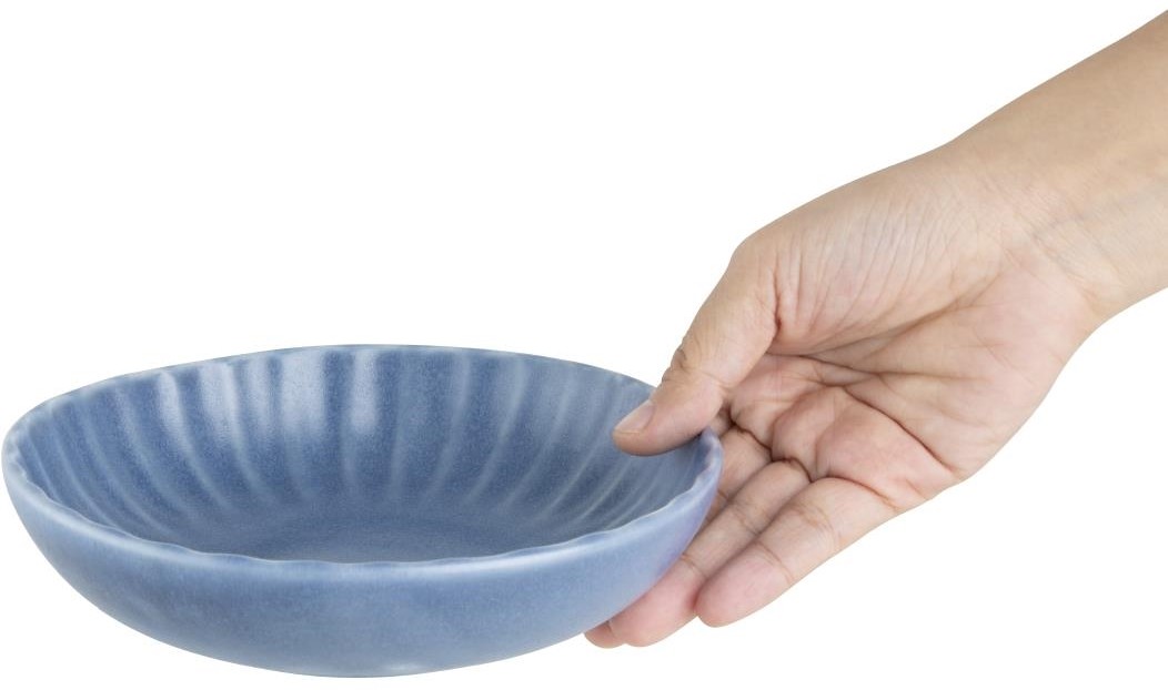  Olympia Assiettes calottes Corallite bleues 160x40mm (lot de 6) 
