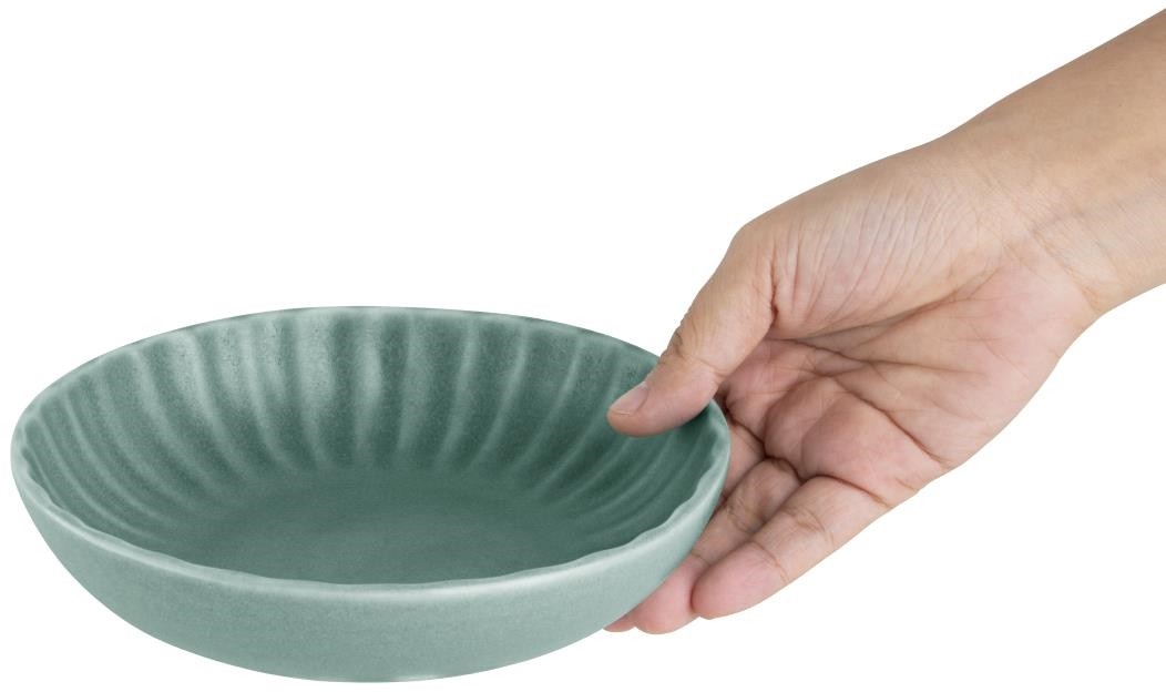  Olympia Assiettes calottes Corallite vertes 160x40mm (lot de 6) 