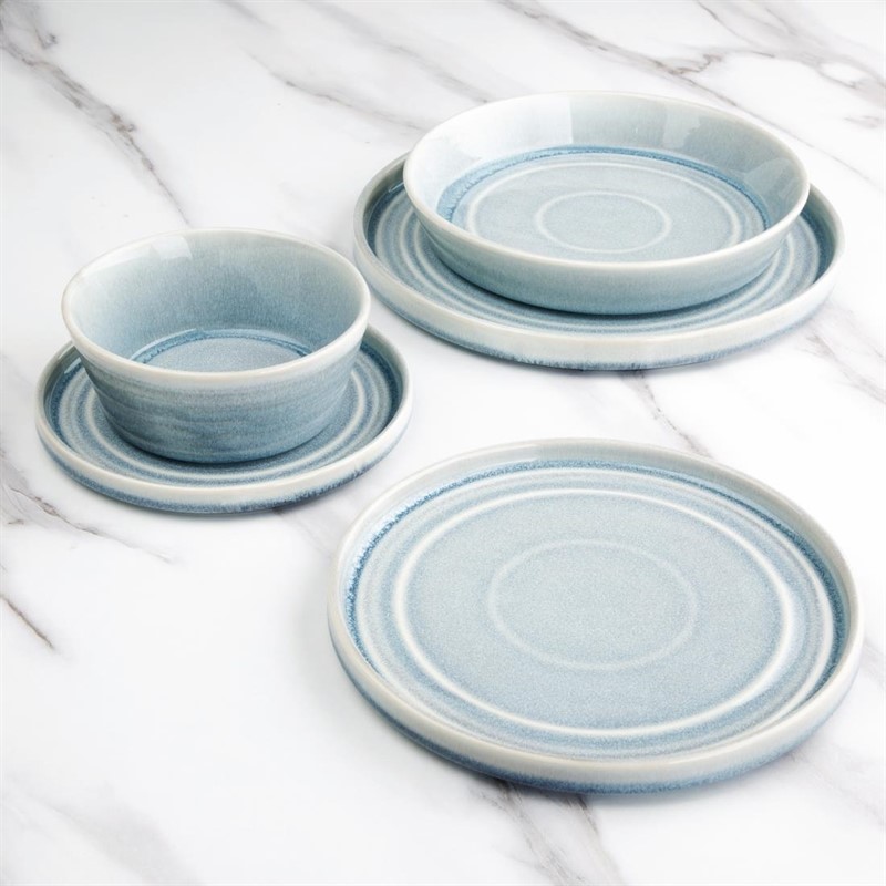  Olympia Assiette plate bleu cristallin Cavolo 27 cm 