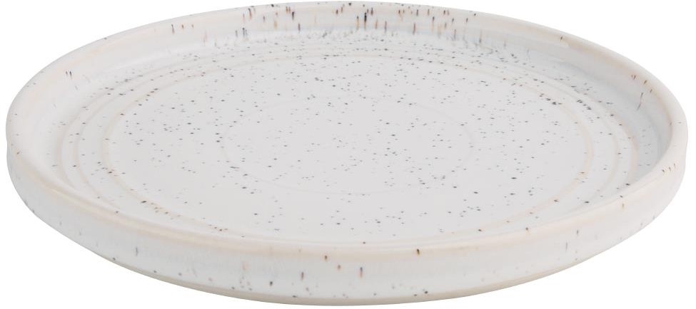  Olympia Assiettes plates rondes Cavolo blanc mouchet&eacute; 180mm (lot de 6) 