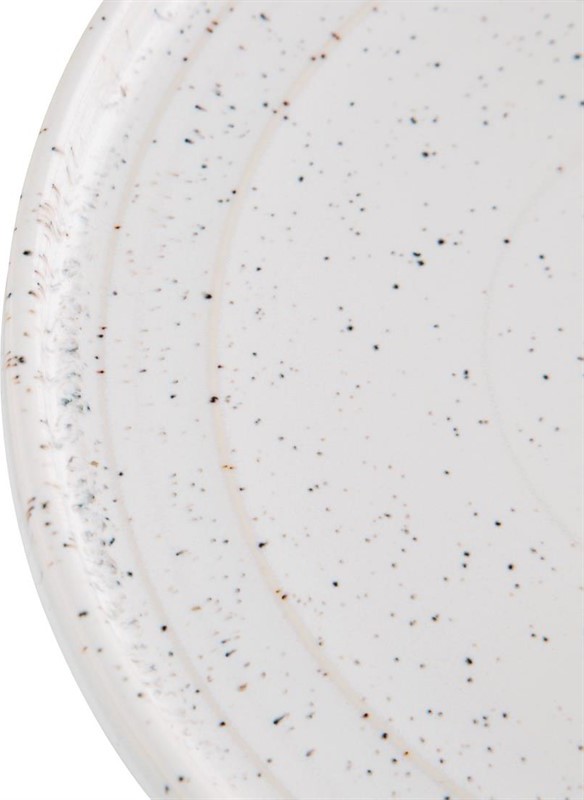  Olympia Assiettes plates rondes Cavolo blanc mouchet&eacute; 270mm (lot de 4) 