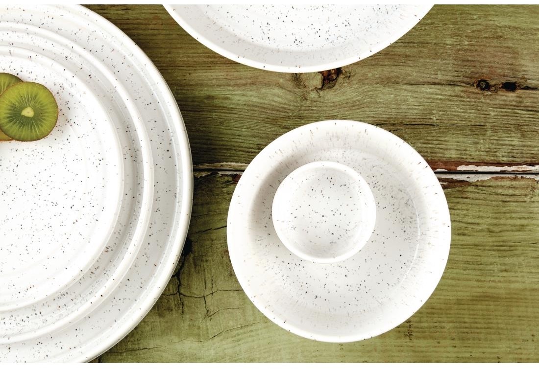  Olympia Pots &agrave; sauce blanc mouchet&eacute; Cavolo 67mm (lot de 12) 