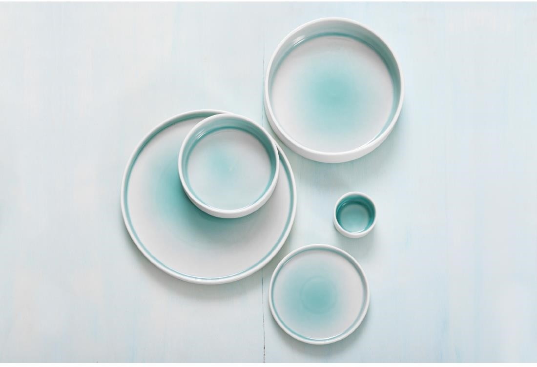  Olympia Assiettes Fondant vertes 270mm (lot de 4) 
