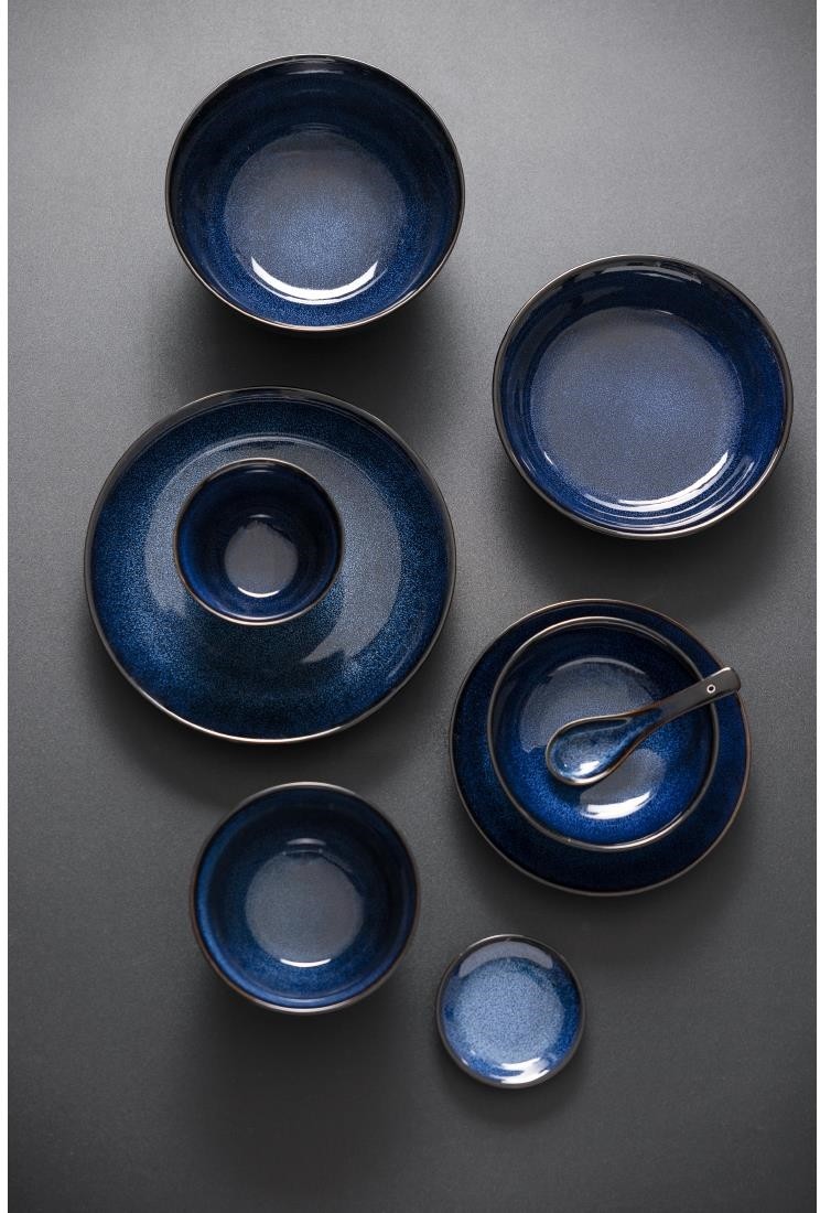  Olympia Bols plats Luna bleu nuit 160 mm (lot de 6) 