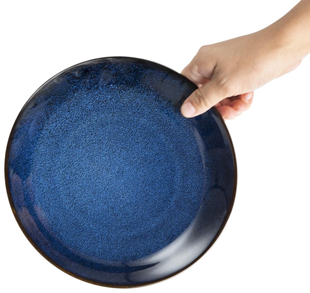  Olympia Assiettes creuses Luna bleu nuit 205 mm (lot de 4) 
