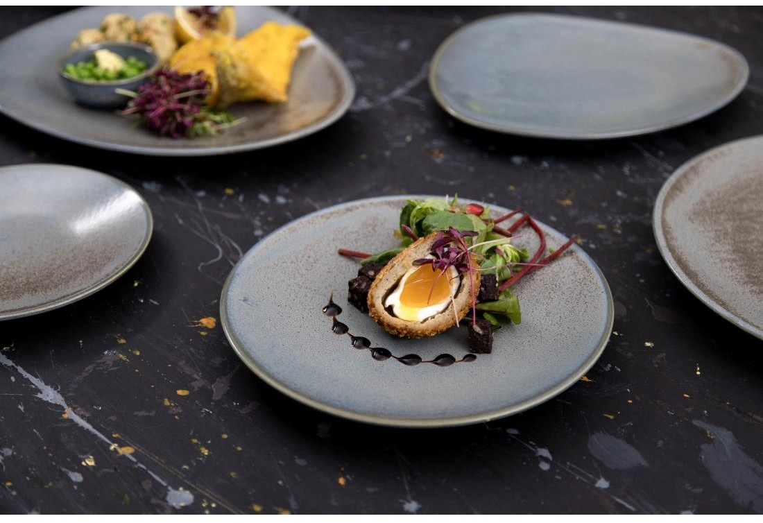  Olympia Assiettes plates Ember Blue 230mm (lot de 6) 