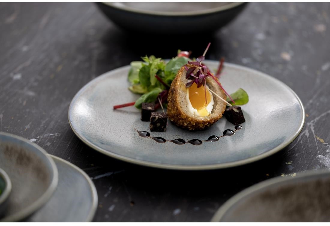  Olympia Assiettes plates Ember Blue 230mm (lot de 6) 