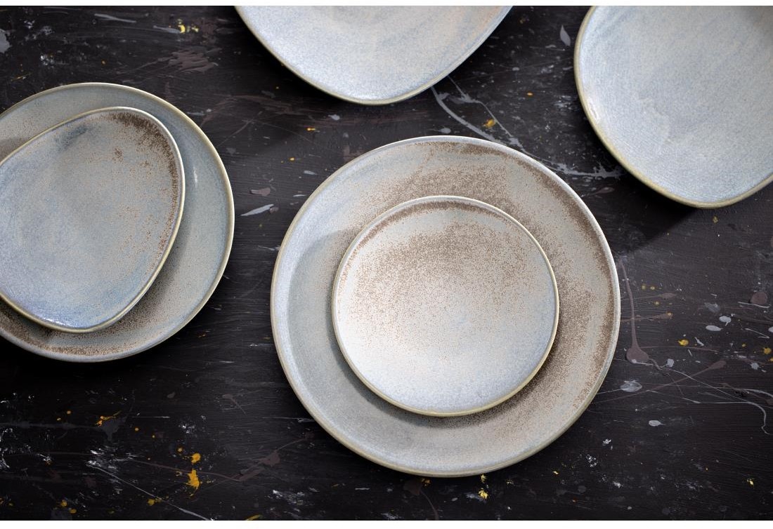  Olympia Assiettes plates Ember Blue 180mm (lot de 6) 