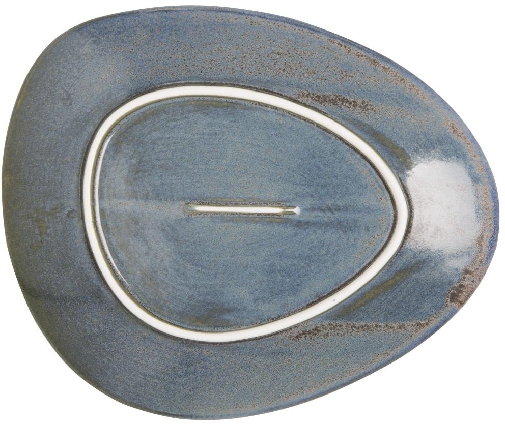  Olympia Assiettes triangulaires Ember Blue 250mm (lot de 6) 