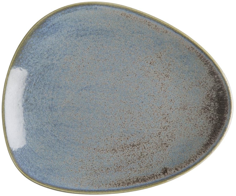  Olympia Assiettes triangulaires Ember Blue 190mm (lot de 6) 