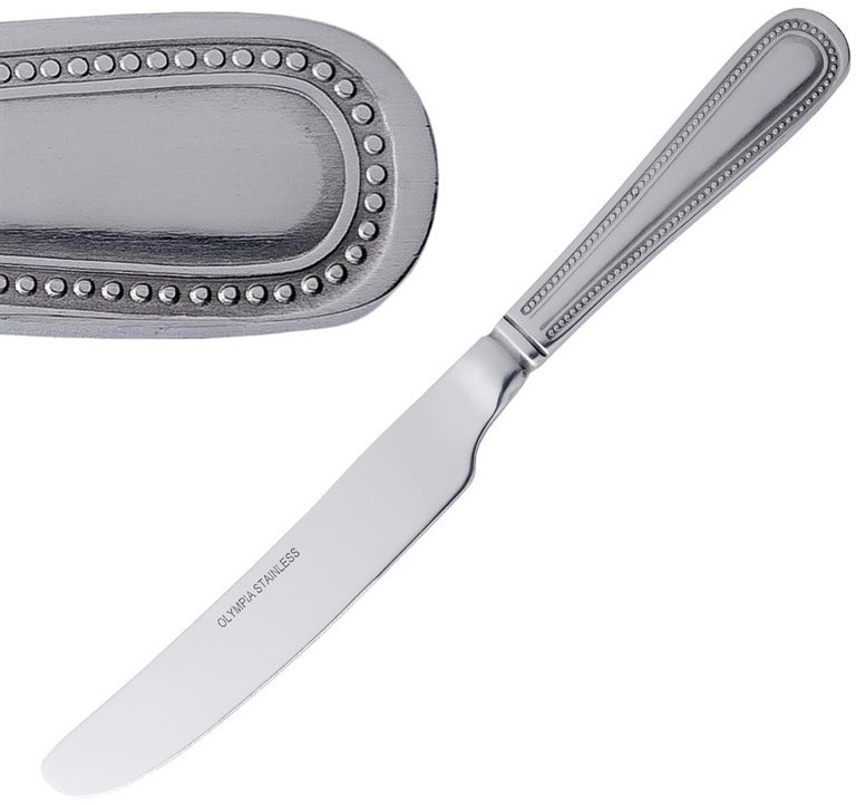  Olympia Couteau de table Bead manche solide 