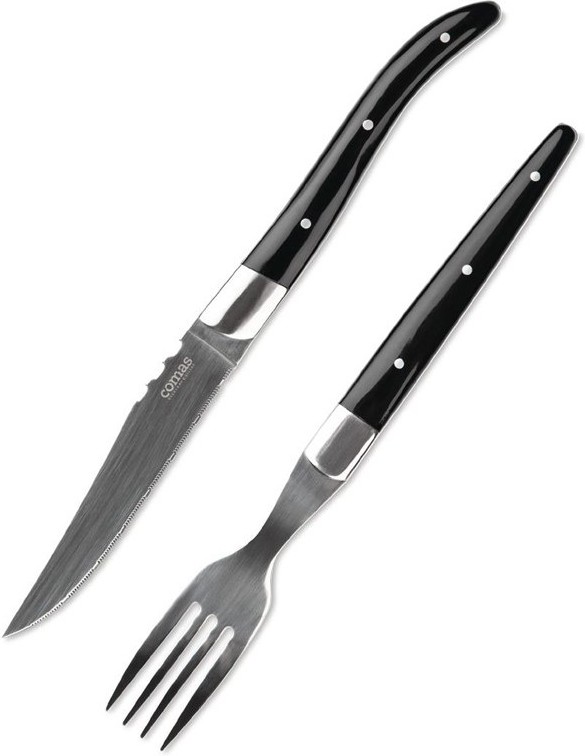  Comas Couteaux à steak ACR noir 22,5 cm (x6) 