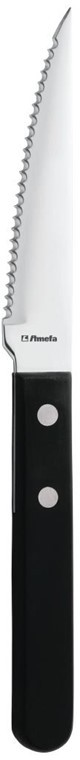  Amefa Couteau &agrave; steak manche noir 217mm 