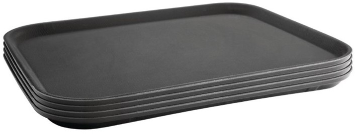  Kristallon Plateau antid&eacute;rapant en plastique rectangulaire 356 x 457mm 