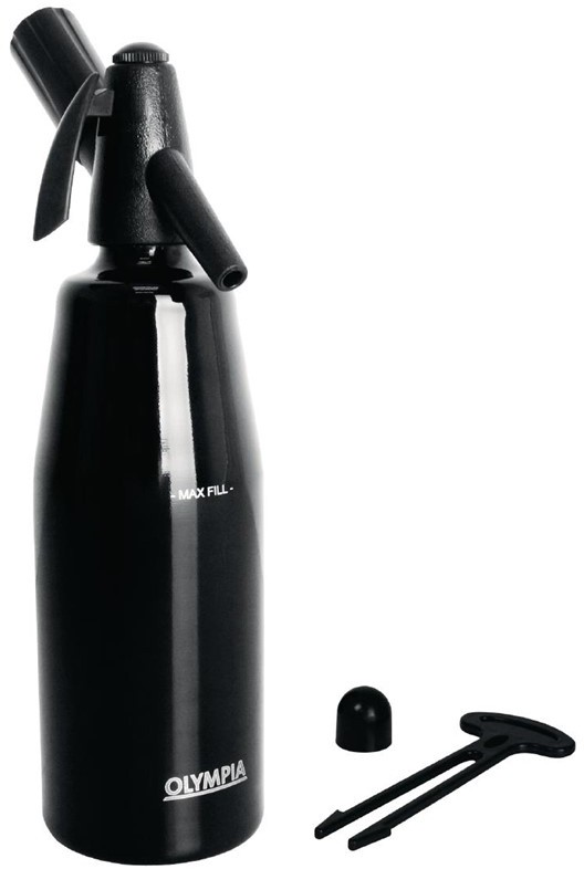  Olympia Siphon &agrave; eau de seltz noir 1L 