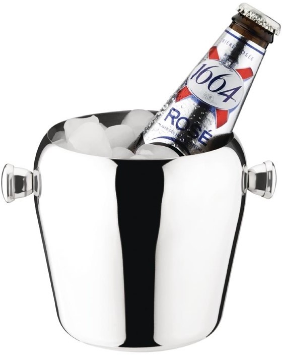  Olympia Mini seau &agrave; glace inox 1L 