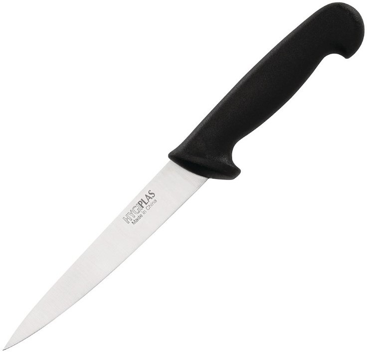  Hygiplas Couteau &agrave; filet noir 150mm 