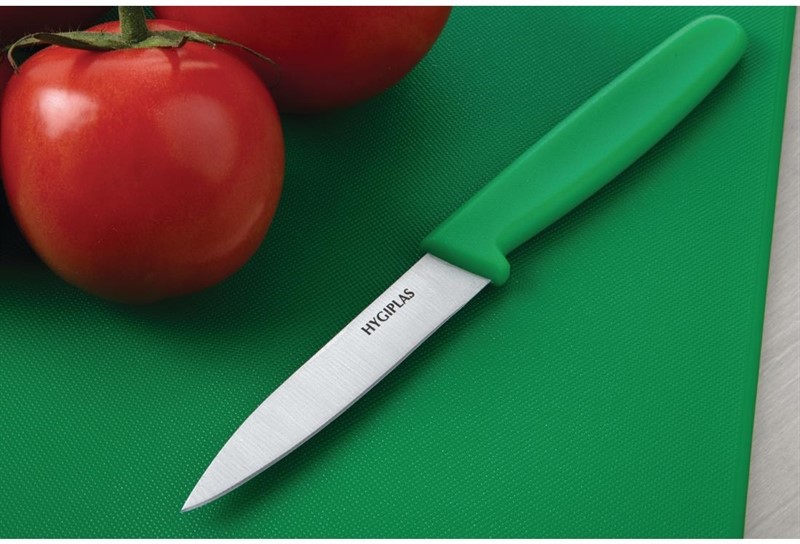  Hygiplas Couteau d'office vert 7,5 cm 