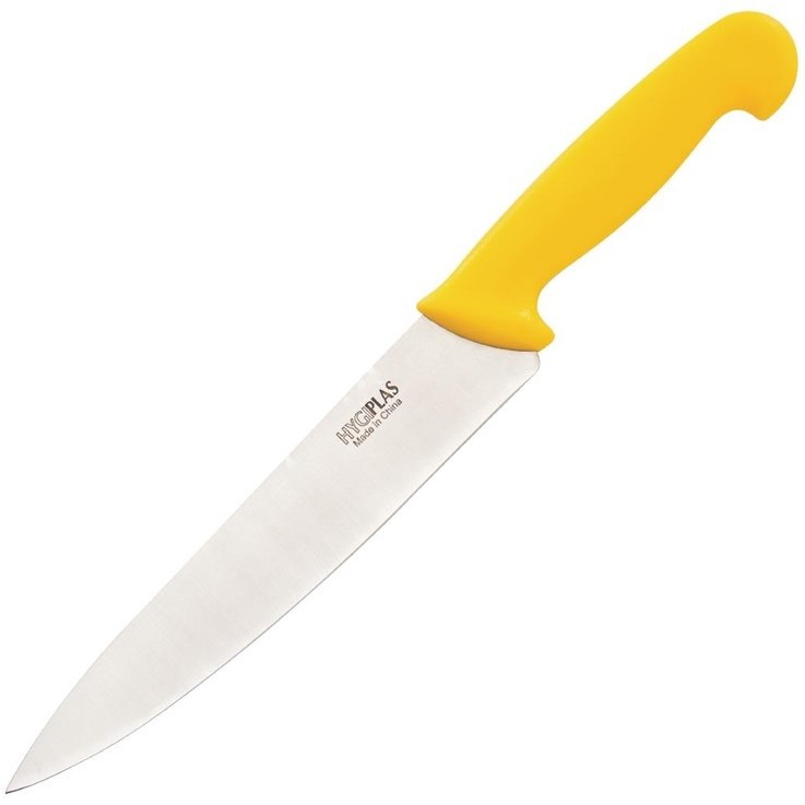  Hygiplas Couteau de cuisinier jaune 215mm 