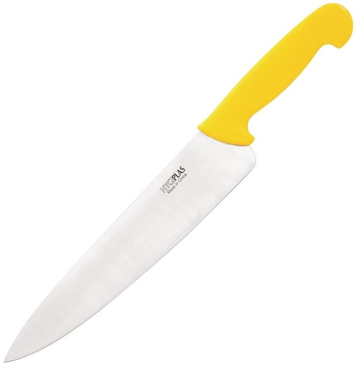  Hygiplas Couteau de cuisinier jaune 255mm 