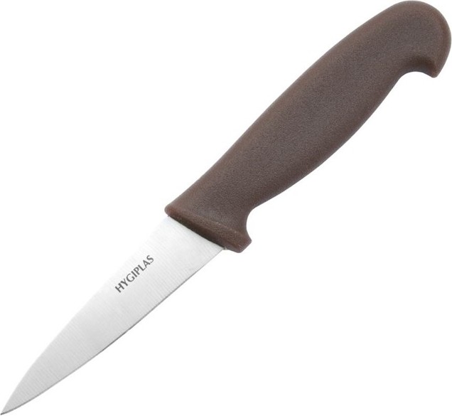  Hygiplas Couteau d'office marron 90mm 