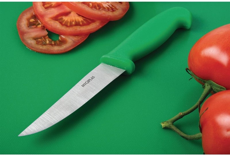  Hygiplas Couteau &agrave; l&eacute;gumes vert 100mm 