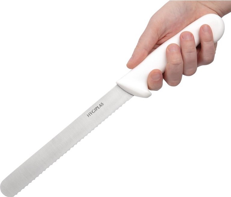  Hygiplas Couteau &agrave; pain blanc 205mm 