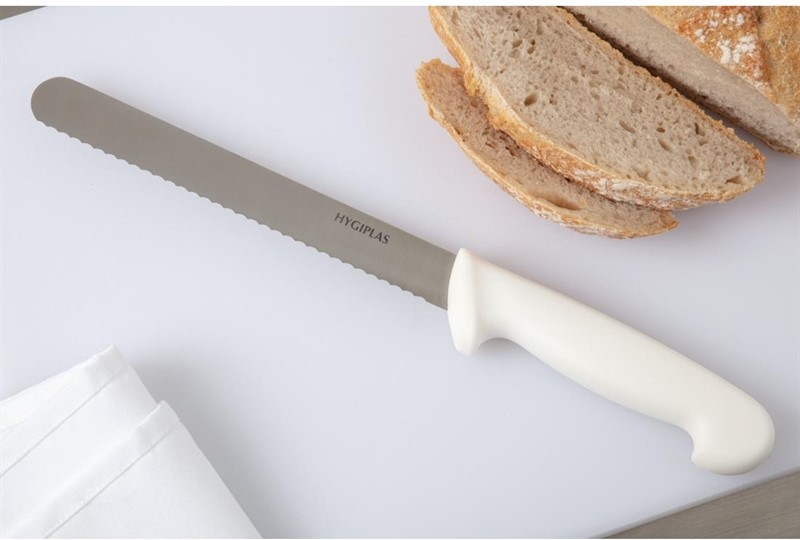  Hygiplas Couteau &agrave; pain blanc 205mm 